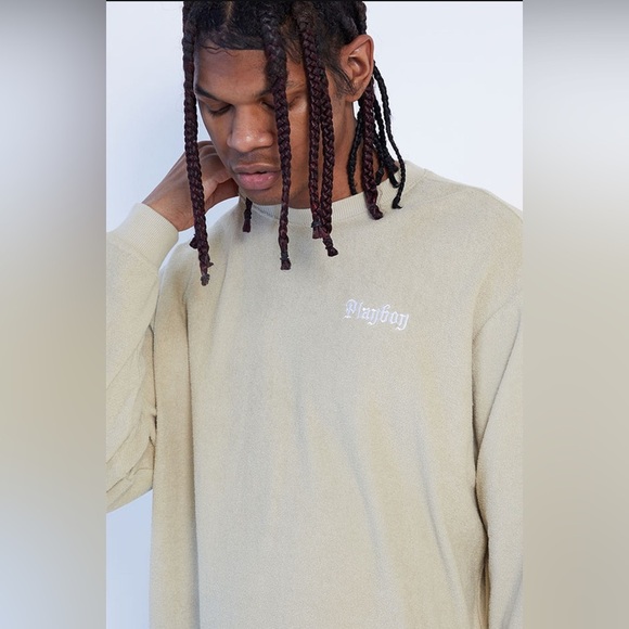 Playboy By PacSun Terry Cloth Long Sleeve T-Shirt size Small - Picture 3 of 10